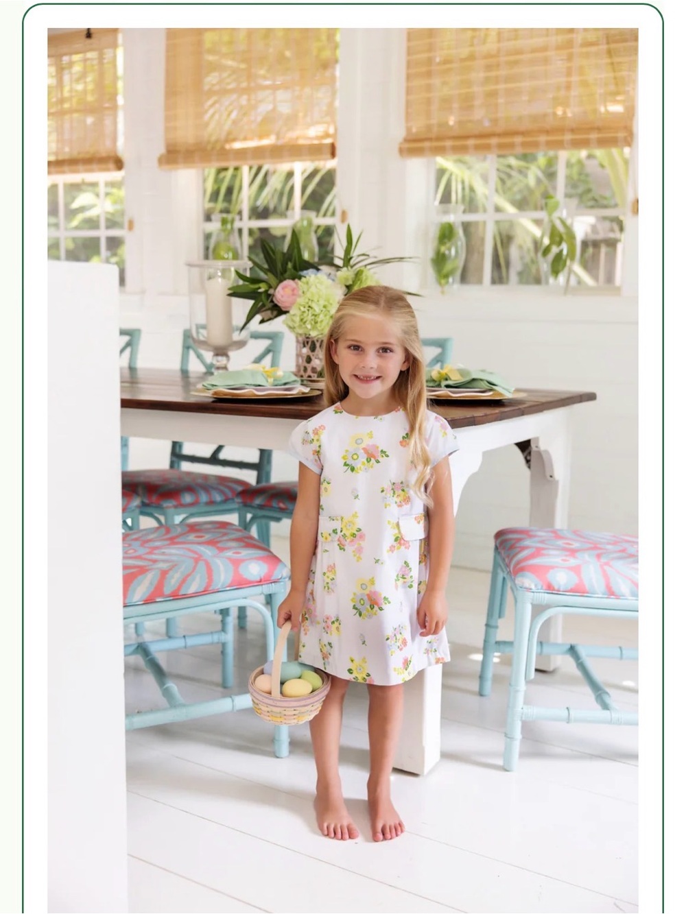 The Beaufort Bonnet Company Betts Bow Biltmore Blooms Girls Sz 12 Dress